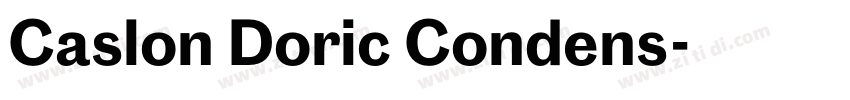 Caslon Doric Condens字体转换